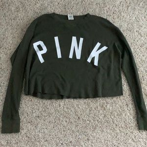 PINK Cropped Sweater